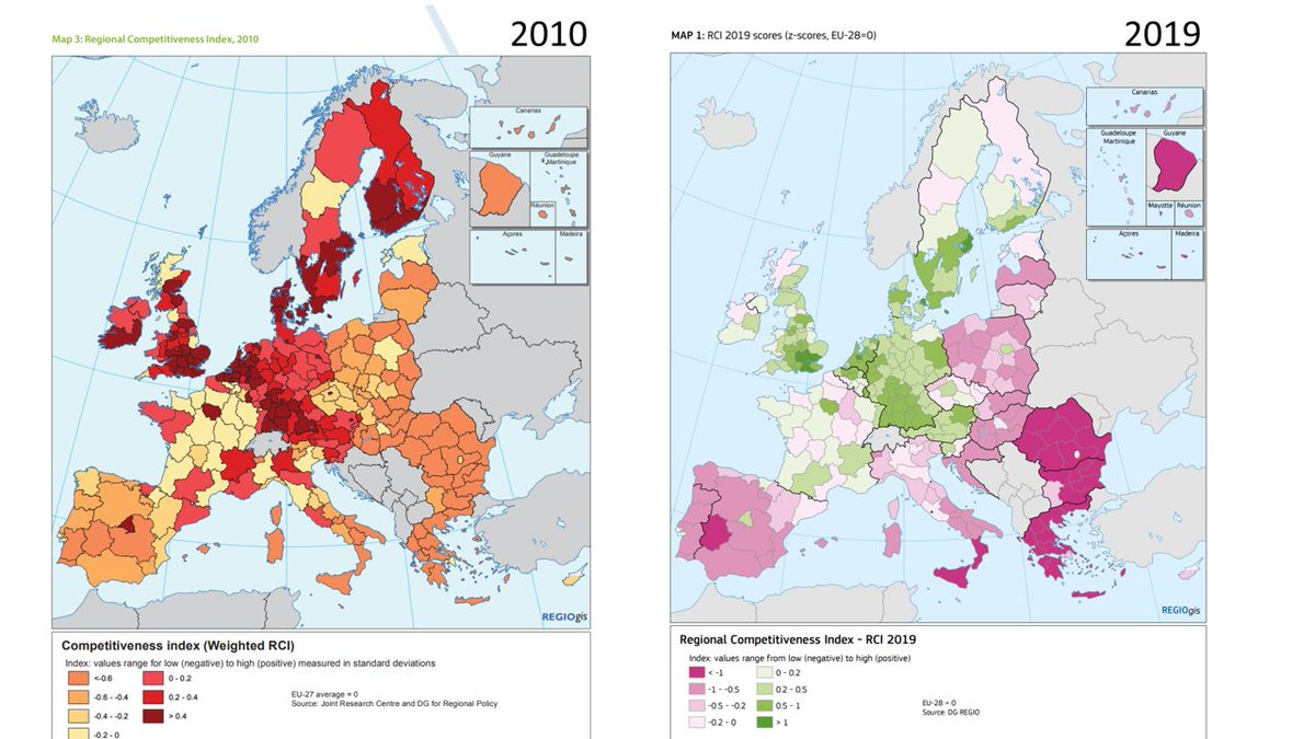 #Catalunya ha perdut 58 posicions en competitivitat europea entre 2010 i 2019. La reputació econòmica es construeix amb estabilitat, neutralitat institucional i confiança. Des d’Empresaris de Catalunya defensem un model constitucional competitiu. #Economia #Empresa #Espanya