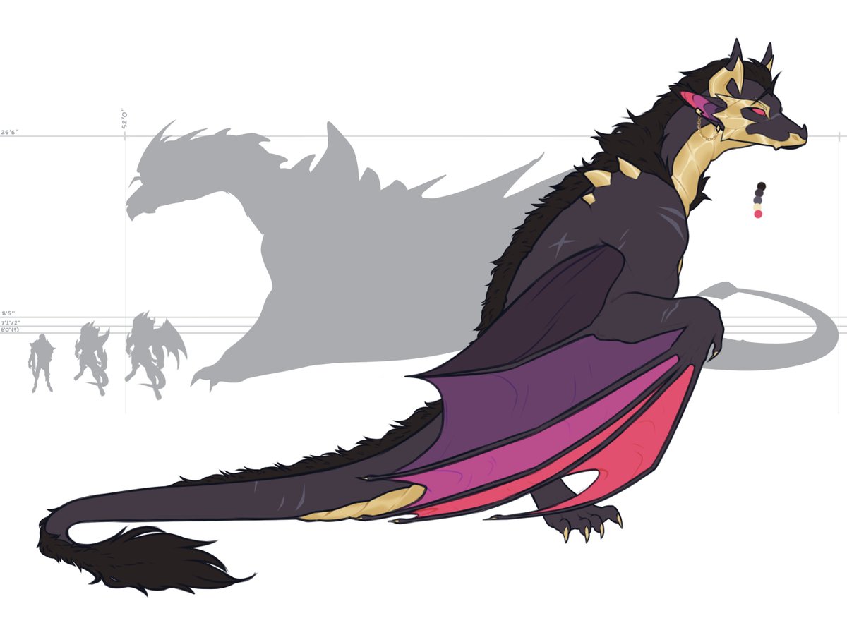 phelofthelunari's tweet photo. the design i've made for @/aphelionaphelia's #settphel royalty au fic!!! mmm dragon #sett,,, https://t.co/NZDKVaKnif