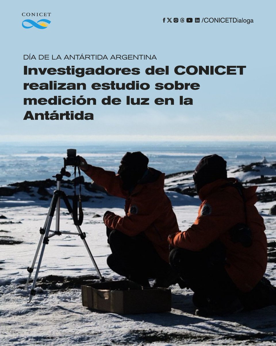🔵Día de la Antártida Argentina.

🔎En el marco de esta fecha, en la cual se conmemora la primera ocupación argentina en ese continente, te contamos sobre un estudio liderado por investigadores del CONICET en la Antártida. Su trabajo busca ampliar el conocimiento integral de la