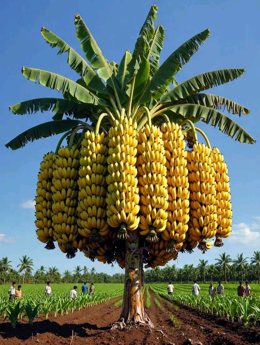UwiriJanvier's tweet image. Unbelievable Excellent 😍!! 🍌🌱So Many Bananas on One Tree – Unbelievable Harvest! 😲🔥🌱🍌
#BananaTree #MassiveHarvest #Unbelievable #FarmingLife #Agriculture #GreenFarm #ViralPost #NatureLovers #TrendingNow