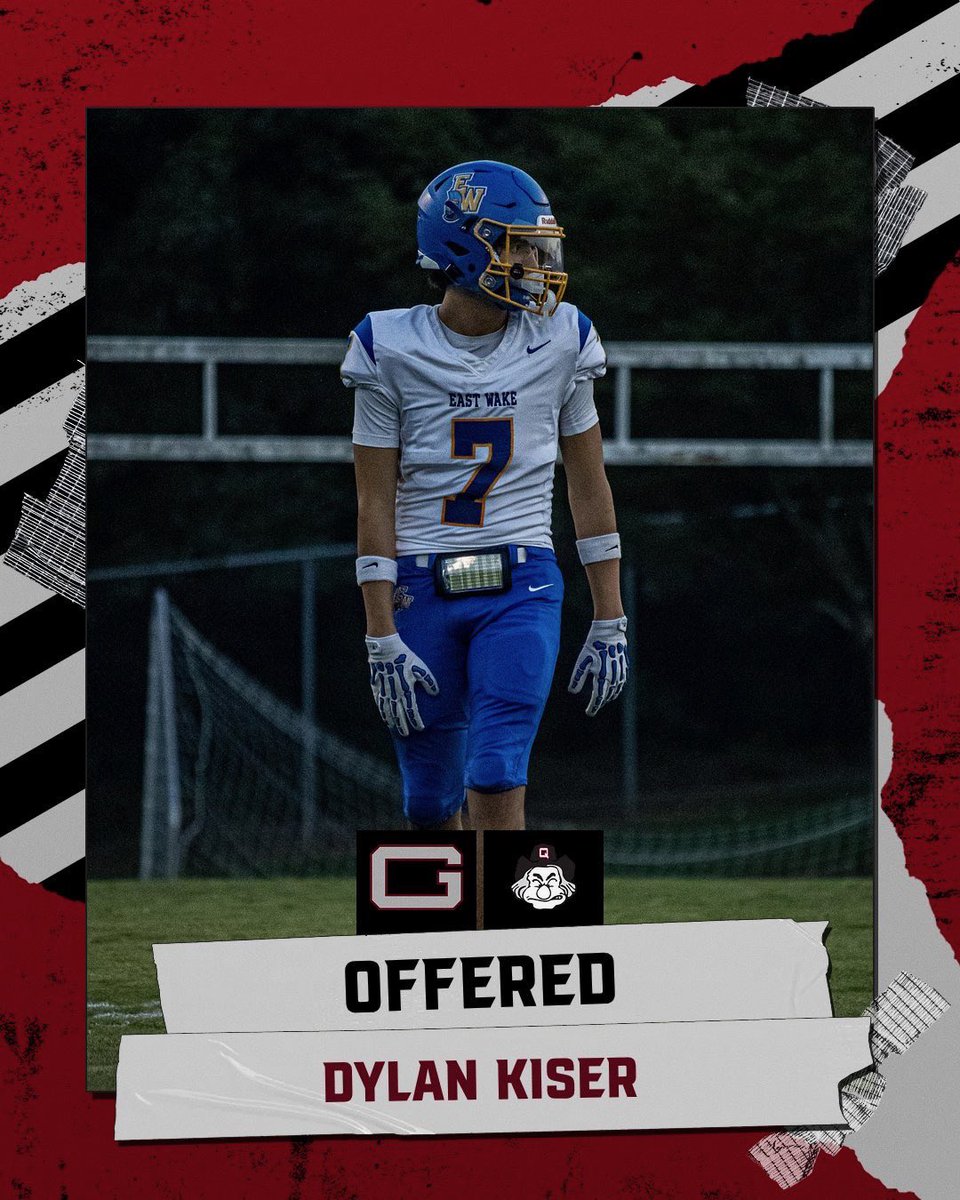 DylanKiser008's tweet photo. After a great visit and talk with @_CoachKJones  I am blessed to receive my first offer from Guilford college! @EastWake_FB @CoachingQ1911 https://t.co/6IRpr4KKvo