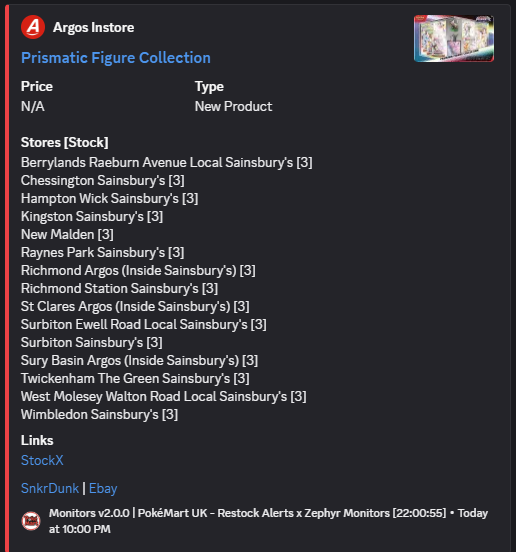 Pokemon UK PBST - Restock Alerts & News tweet media