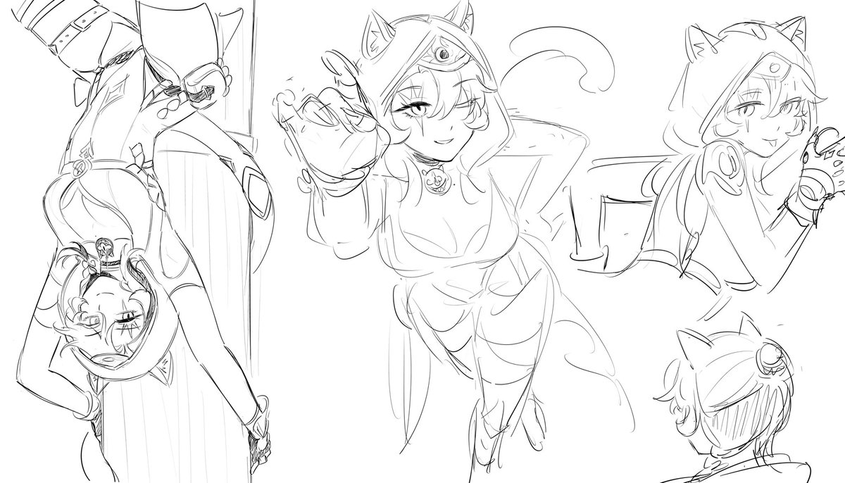 My assortment of random ass sketches (mostly biker au)