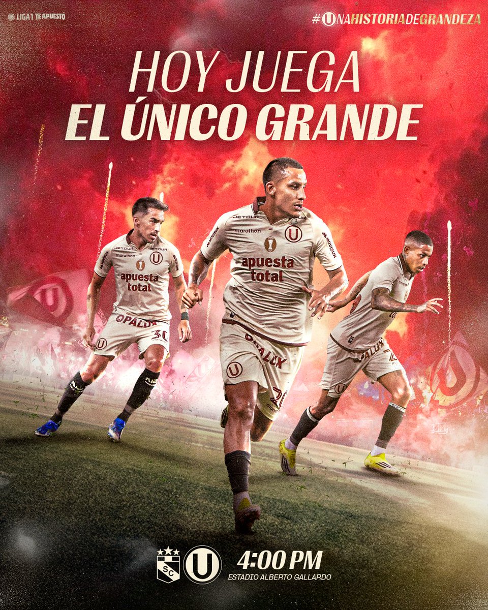 𝗟Ⓤ𝗖𝗛𝗔𝗥 𝗛𝗔𝗦𝗧𝗔 𝗘𝗟 𝗙𝗜𝗡𝗔𝗟 💪

⚽ 𝘚𝘱𝘰𝘳𝘵𝘪𝘯𝘨 𝘊𝘳𝘪𝘴𝘵𝘢𝘭 𝘷𝘴. 𝘜𝘯𝘪𝘷𝘦𝘳𝘴𝘪𝘵𝘢𝘳𝘪𝘰

🏆 𝘈𝘱𝘦𝘳𝘵𝘶𝘳𝘢 2026 - 𝘍𝘦𝘤𝘩𝘢 4

⏱️ 4:00 𝘱.𝘮.

🏟️ 𝘈𝘭𝘣𝘦𝘳𝘵𝘰 𝘎𝘢𝘭𝘭𝘢𝘳𝘥𝘰

#UnaHistoriaDeGrandeza