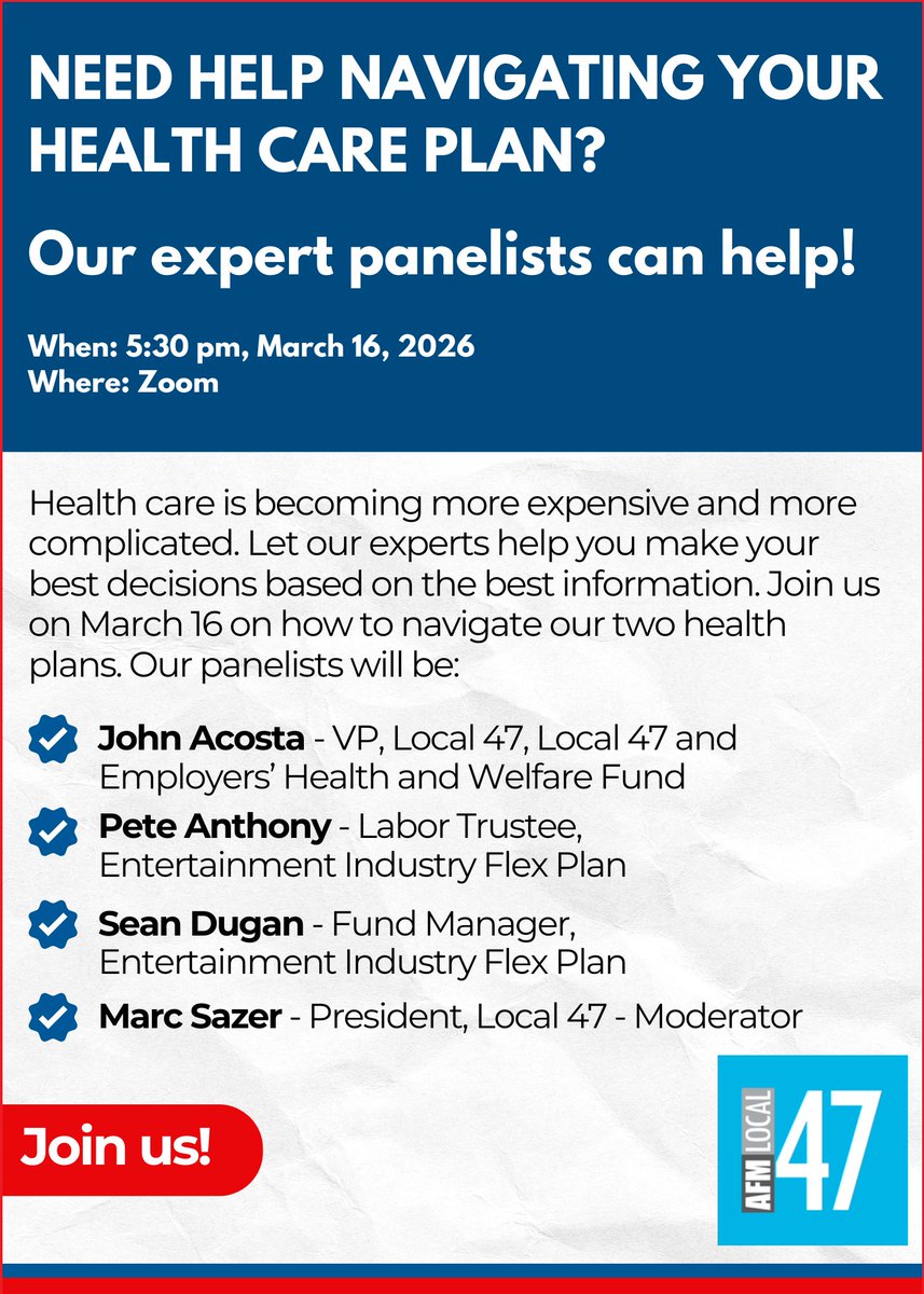 AFM Local 47 tweet media