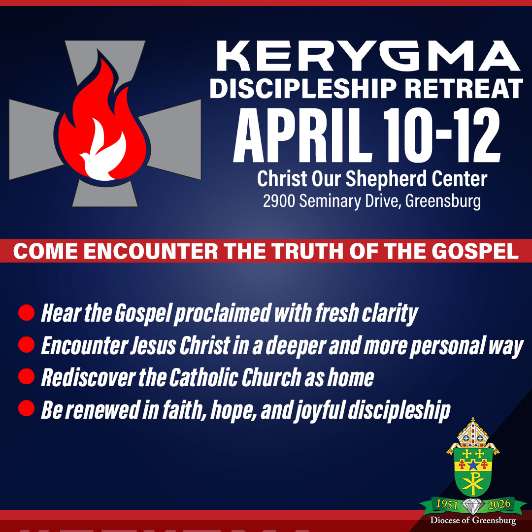 CatholicAccent's tweet photo. Have you registered for the upcoming Kerygma Discipleship Retreat at Christ our Shepherd Center? This transformative experience is designed to give you an opportunity to begin, renew or strengthen your relationship with Jesus Christ. Learn more at https://t.co/7ksh5gwt7R today. https://t.co/3zS4InR6Dt