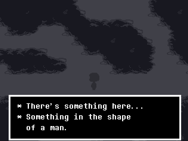 Maxladcomics's tweet photo. Casual reminder that the Man behind the tree is in Undertale, too https://t.co/0XB0a5u12M