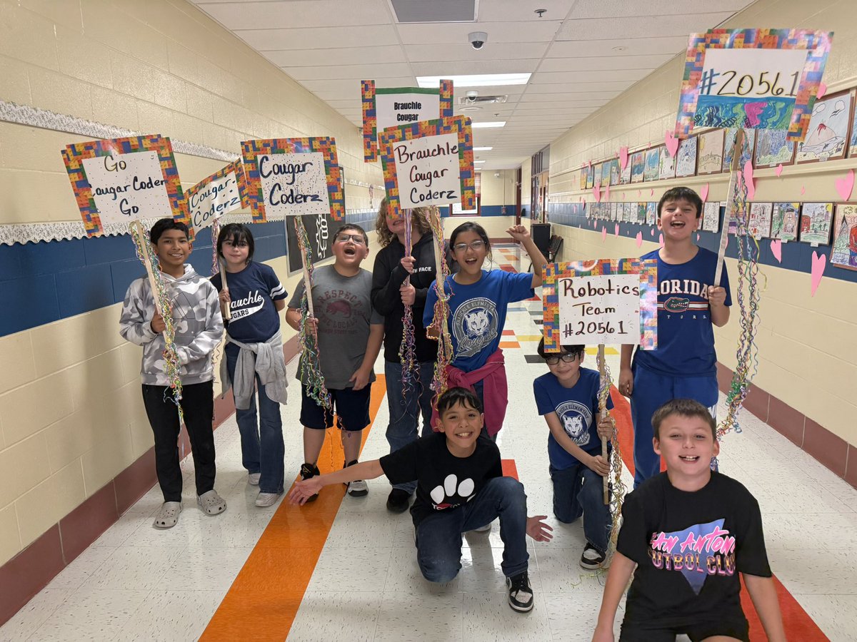 NISDBRAUCHLE's tweet photo. Wishing our Cougars the best of luck with their Robotics competition tomorrow!!! https://t.co/B6BtDVohjk