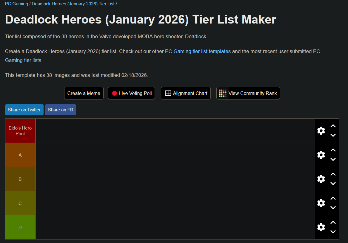 5hoenix's tweet photo. I went to go make a random tier list and look at what the default name for S tier is 😭 https://t.co/MDJh2CenMG