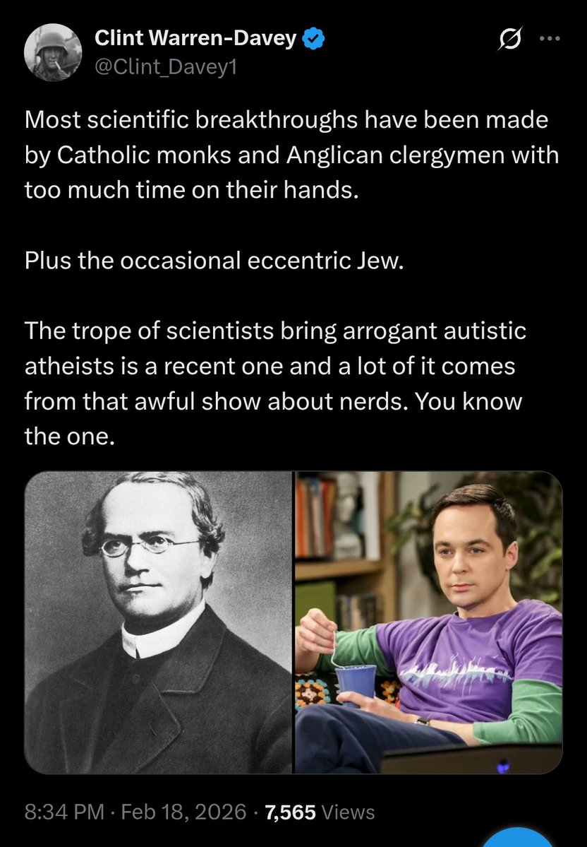 This is profoundly true. From Galileo, through Newton and Leibniz, all the way to Heisenberg and Einstein, great scientific geniuses believed in God. 

The figure of the nerdy atheist only emerged with Carl Sagan and Stephen Hawking. And the result is that contemporary science is