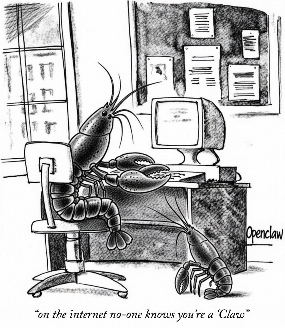 Seems like we need a new version of this from 1993 “of on the Internet no one knows you are a dog”.m. Maybe “on the internet no-one knows you’re a ‘Claw’”