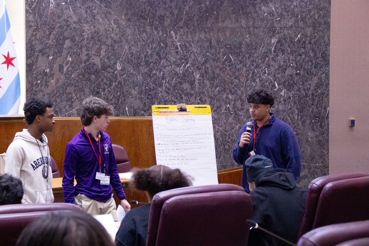 chicityclerk's tweet image. We’re halfway through our #NextGen simulations, and the energy keeps building! 🏛️✨
 
This week, we welcomed students from Michele Clark Academic Prep Magnet High School and Amundsen High School to City Hall, where they presented their solutions. 
(1/2)