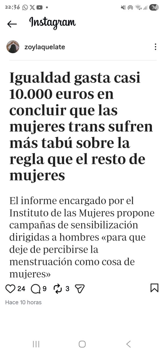 Para el Ministerio de Igualdad la menstruación no es cosa de mujeres. 
No puedo con tanta estupidez, es que no puedo😡