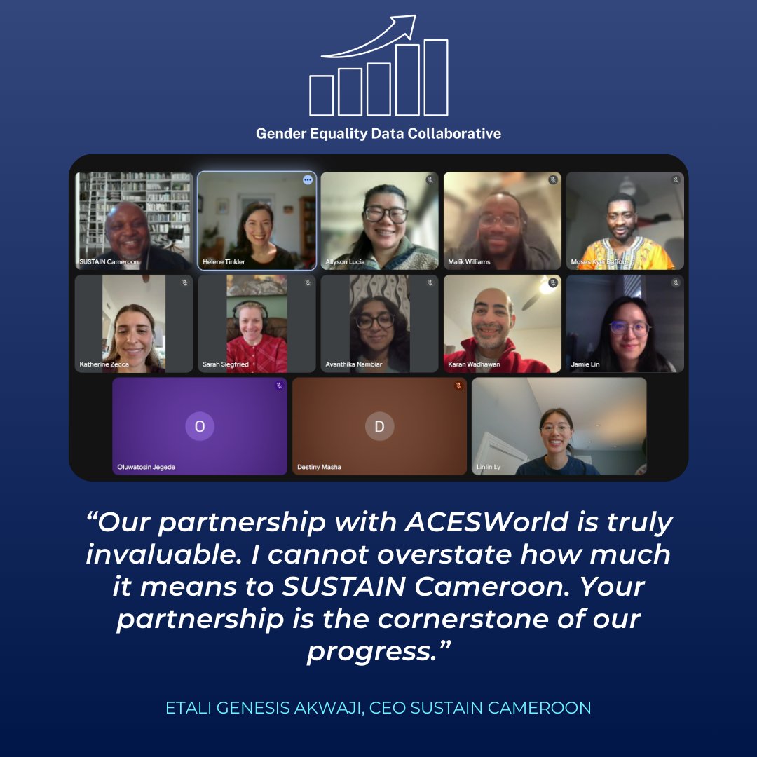 <a href="/SUSTAINCameroon/">SUSTAIN Cameroon</a> CEO, Etali Genesis Akwaji joined ACESWorld last week to share how GEDC advanced solutions and strengthened credibility for new programming and expanding their reach to women &amp; girls.
Join GEDC: acesworld.org/gedc
Support: acesworld.org/donate