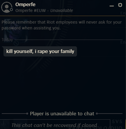__TORS__'s tweet photo. les gars on peut faire un truc pour ce gars svp ? @RiotSupportFR @callmespike https://t.co/kggl52LbnX