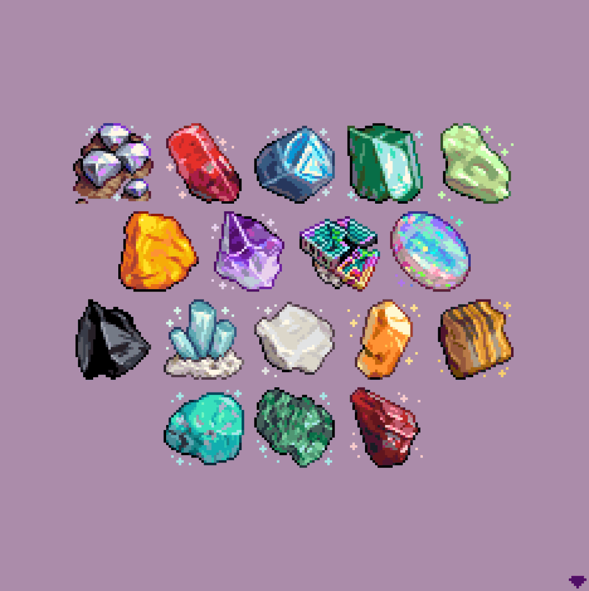 mirrutatep's tweet photo. Should I draw some more pixel gems?

#pixelart https://t.co/urjU1fIVID