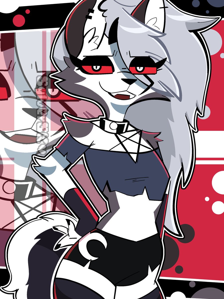 Desk Pup 🐺☎️
#HelluvaBoss #LoonaHelluvaBoss 
#LoonaHellhound