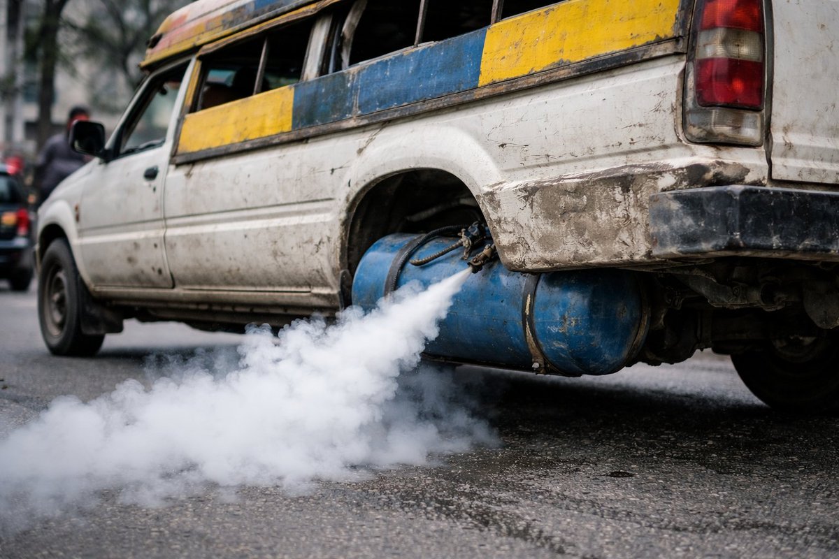 🆘️SOS pou popilasyon Port-au-Prince, Delmas ak Pétion-Ville.
Ede fè mesaj sa a sikile. Se ijan.🆘️

Gen anpil kamyonèt k ap roule ak bonbòn gaz pwopàn ki ranplase tank gazolin oswa dyezèl la. Souvan yo mal enstale, sou machin ki deja pa an bon eta. Sa mete lavi chofè, pasajè