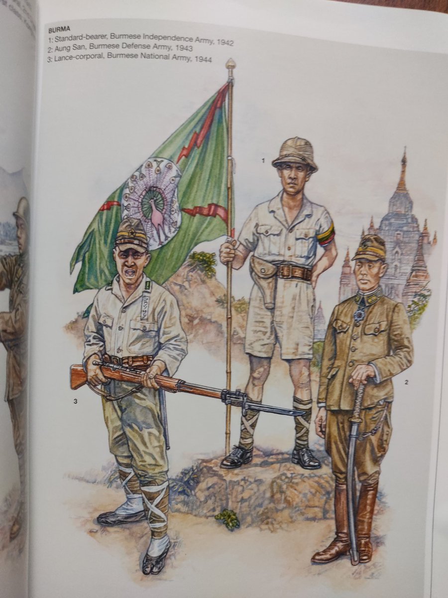 満洲国軍と蒙古聯合自治政府軍 日本軍と同型ながら青地の羅紗の階級章