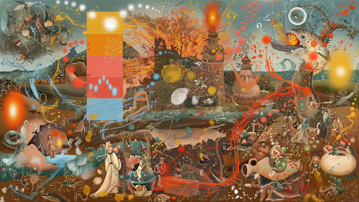 There is a gem on <a href="/exchgART/">Exchange Art</a> 
Las que arden y florecen
Includes a gorgeous giclée print and it's waiting for the perfect home
Would be great to see it 
Dm me in case you are interested