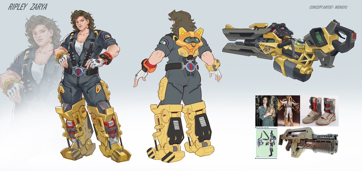 #OverwatchFanart fanart skin inspired by the alien movies