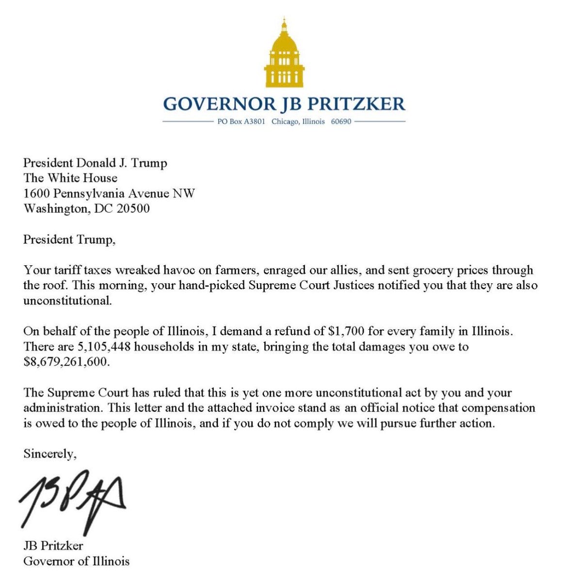 Cut the check, <a href="/realDonaldTrump/">Donald J. Trump</a>.