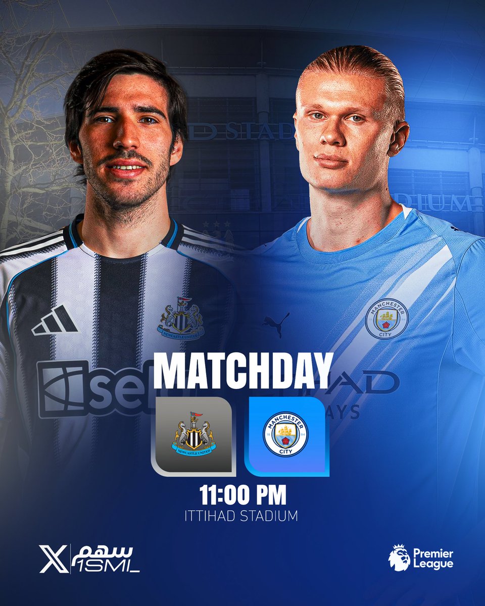 🚨🚨🚨🚨🚨🚨🚨🚨🚨🚨🚨🚨🚨🚨🚨

يوم المباراة .. يوم القمّة .. ليلة كبرى في البريمرليـغ!!!!!

⚪️ نيوكاسـل يـونايتـد x مانشستـر سيــتي 🔵

🏆 الدوري الانجليزي المُمتاز

🏟️ ملعب الاتحاد

⏰ 11:00 مساءً

📺 BeIN Sport

🎙️ عصام الشوالي

ليلة حاسمة لـمانشستر سيتي!!!!! ليلة منتظرة 😨🔥