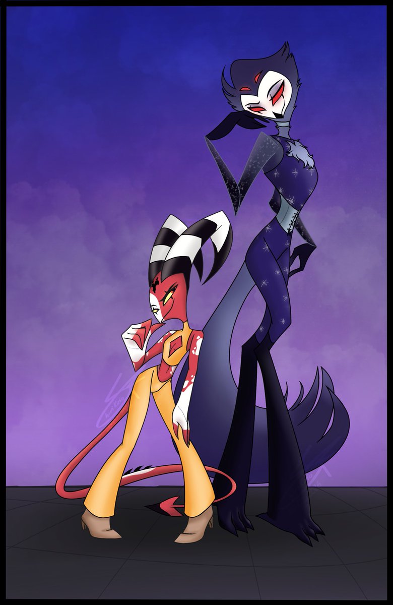 ShiriKirio's tweet image. „You are the Star of my Moon”🌕✨

#Stolitz #femstolitz #Stolas #Blitz #HelluvaBoss