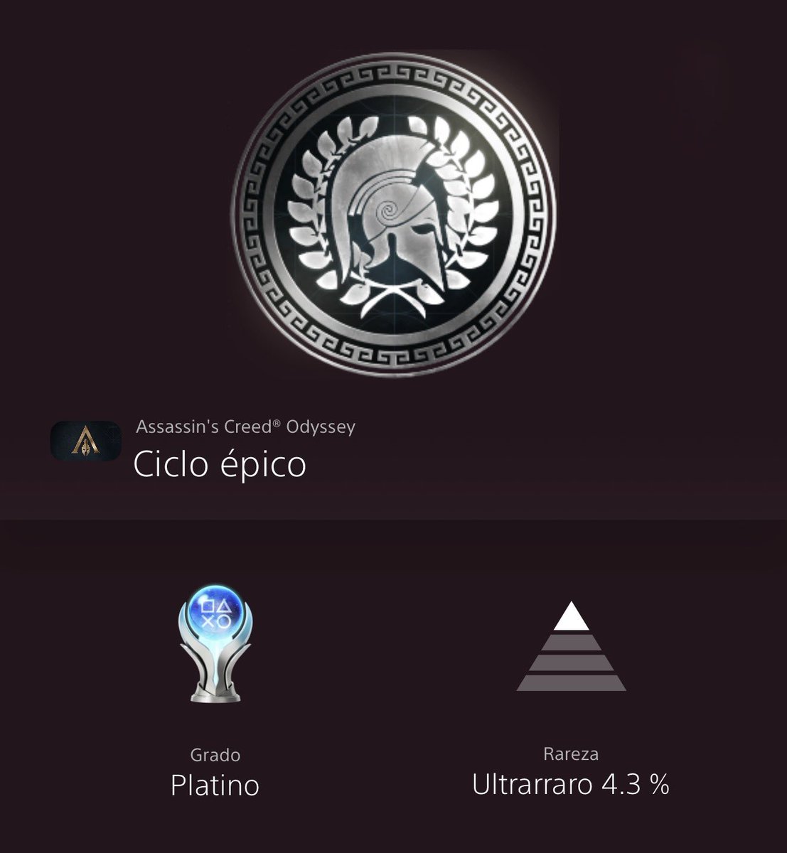 Asuknot's tweet photo. Assassin's Creed® Odyssey
Ciclo épico (PLATINUM)
#PlayStationTrophy #PS5Share 
#PS5 #PS #PlayStation #PlayStation5 #Platinum #Trophy #Trophies #PS5Trophies #PS5Platinum https://t.co/AT5Pmki9Gj