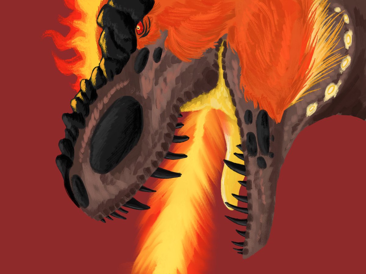 Infernus, the God of fire and conquest. #dinosaur #Tyrannosaurus #paleotwt