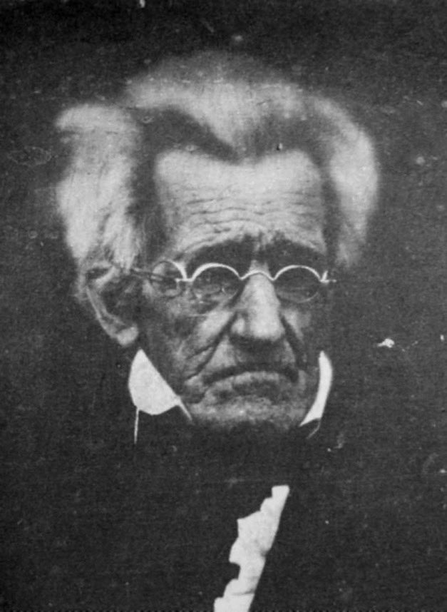 These are the earliest photographs of United States presidents. John Quincy Adams (served 1825-29) and Andrew Jackson (served 1829-1837) lived long enough to have their photographs taken in 1843 and 1845, respectively.