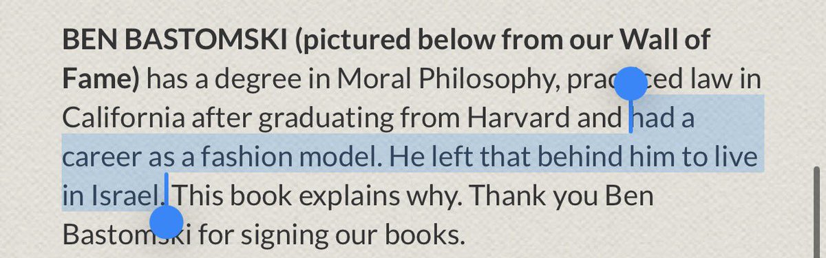 The IDF sniper himbo left behind a career as a fashion model to haul off and murder Palestinians in order to find meaning after his friend was killed by a drunk driver. Okay??