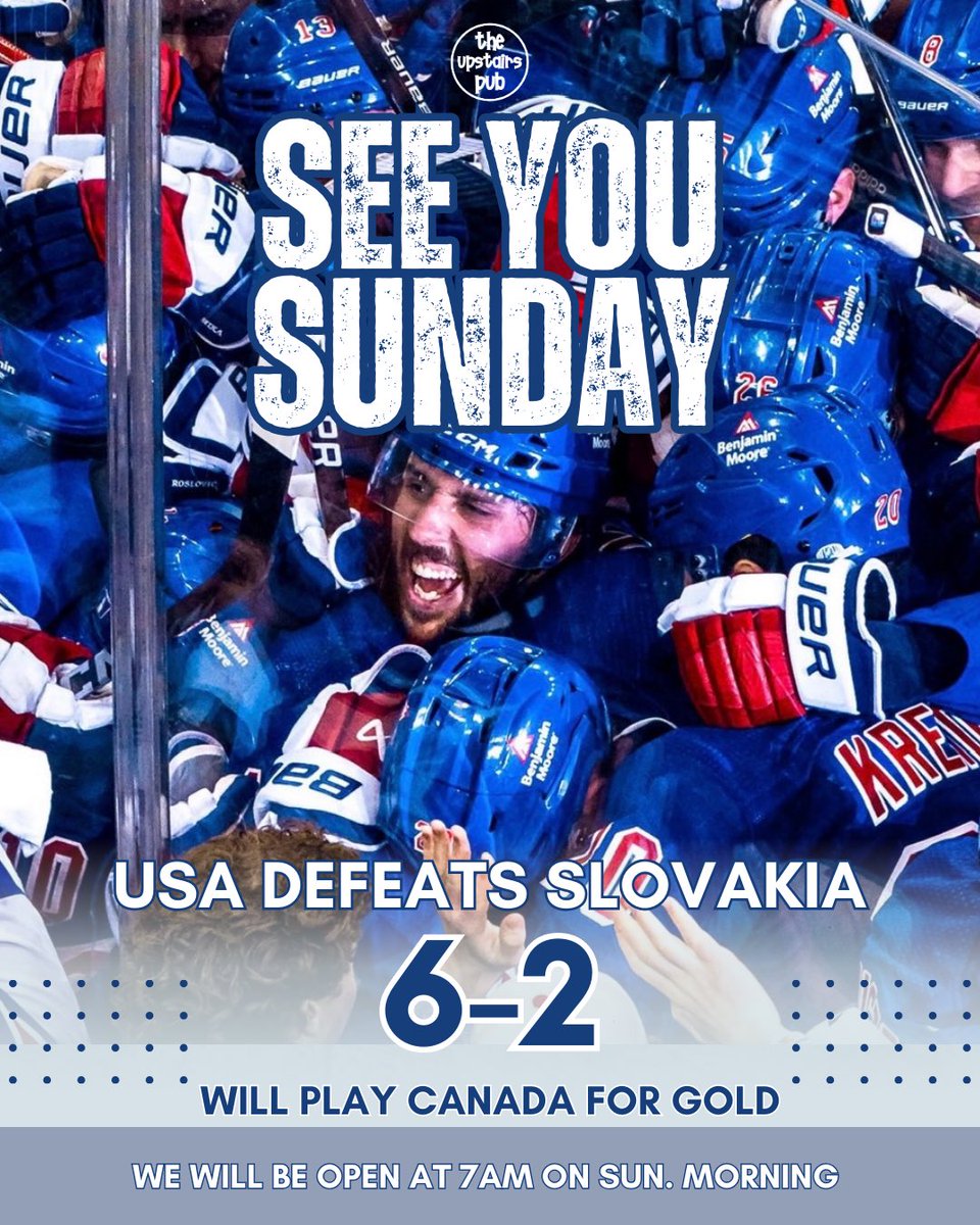 Okay - Let's Fn do this then ... 

Doors at 7am on Sunday for a Gold Medal showdown with Canada
