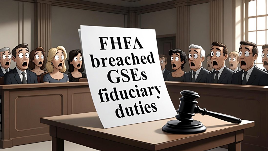 <a href="/pulte/">Pulte</a>, As FHFA Director and de facto Chair of the GSE boards, how do you intend to reinstate the fiduciary duties FHFA itself breached under conservatorship? How will you prepare the boards to litigate this constitutional conflict? Adding fuel to this fire will cost taxpayers