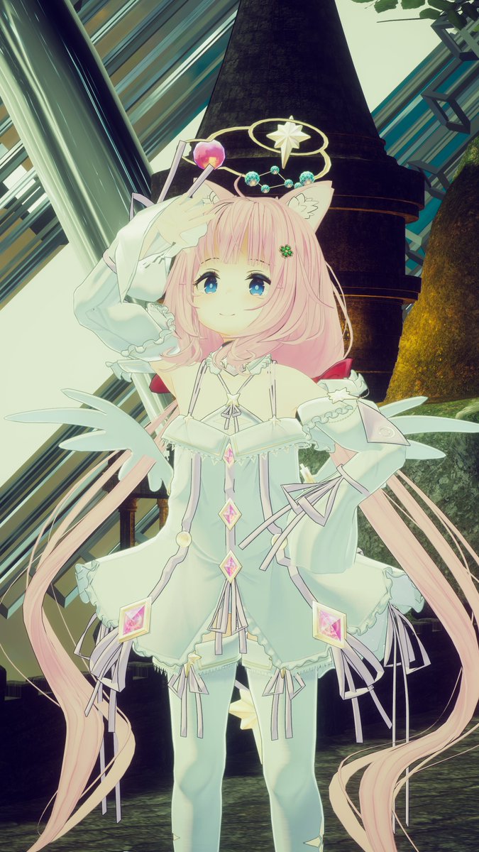 おはようございます
衣装：星宮仕えの天使さん (#みさくらやさん)