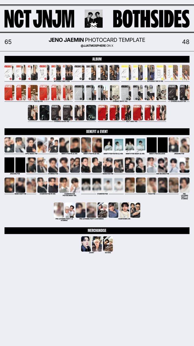 both sides - the 1st mini album jeno jaemin photocard template