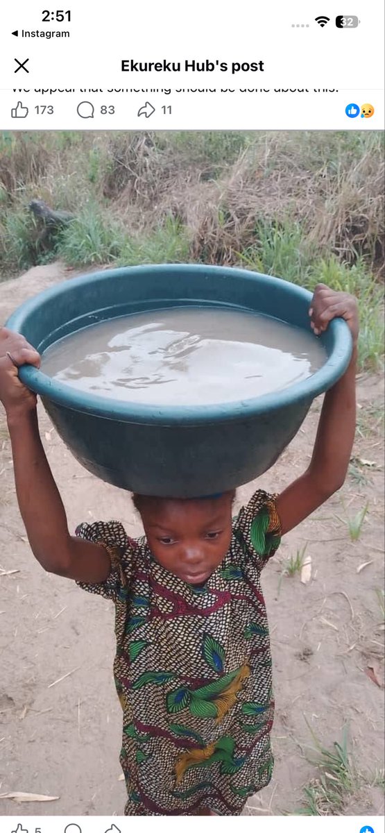 kalijay01's tweet photo. Imagine your child drinking dirty water every day. This is reality for Ekureku families. Social well-being shattered, kids missing school due to illness. Join the call: Demand action from all levels of government. Tag a leader who can help! #NigeriaWaterCrisis #HumanRights https://t.co/8nChr5NHac