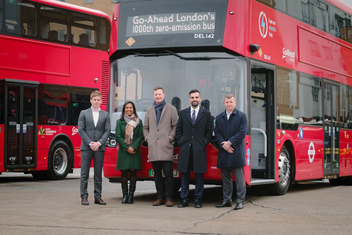 Go-Ahead London has launched its 1,000th zero-emission bus, cutting around 60,000 tonnes of carbon a year – equal to removing 37,500 cars from London roads. Half its routes are now electric, supporting Transport for London’s zero-emission target. ⦵ 🚌🔌⚡
go-ahead.com/news/go-ahead-…