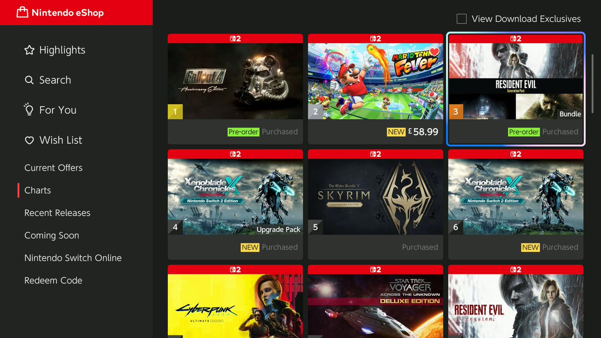 Xiphos_YT's tweet image. Top 9 on the UK eShop :D