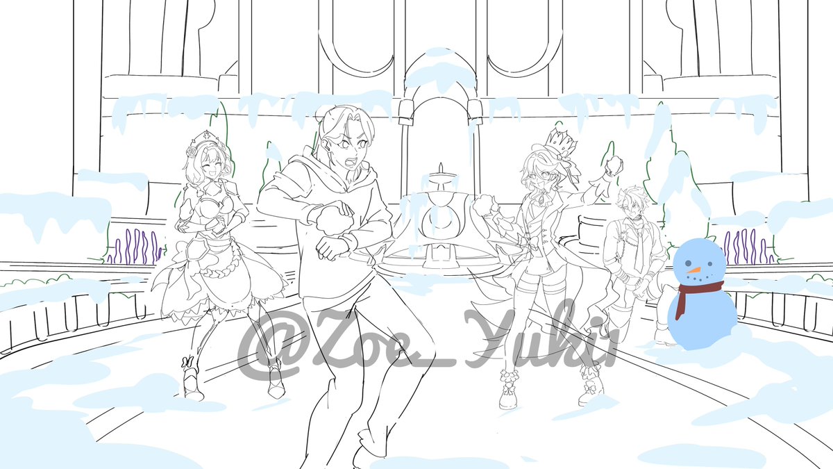 zoe_yuki1's tweet photo. It started as a friendly snowball fight now it’s a full blown winter showdown.
Currently working on this project for my client, Lemme know what you all think abt it?
#Oc #Wipart #artmoots #basecolor #project #anime #fanart #artshare #illustration https://t.co/PTD3U7OTnN