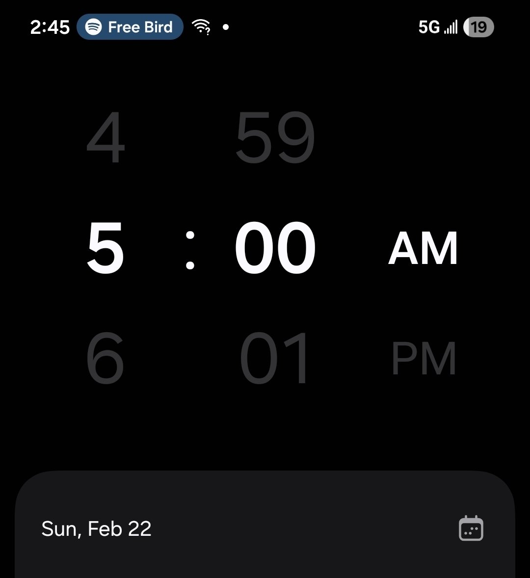 Play Free Bird! I guess I have an early morning Sunday