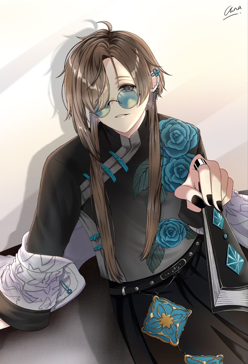 叶さんの新服描いてみたわー🖤🪭
#かな絵