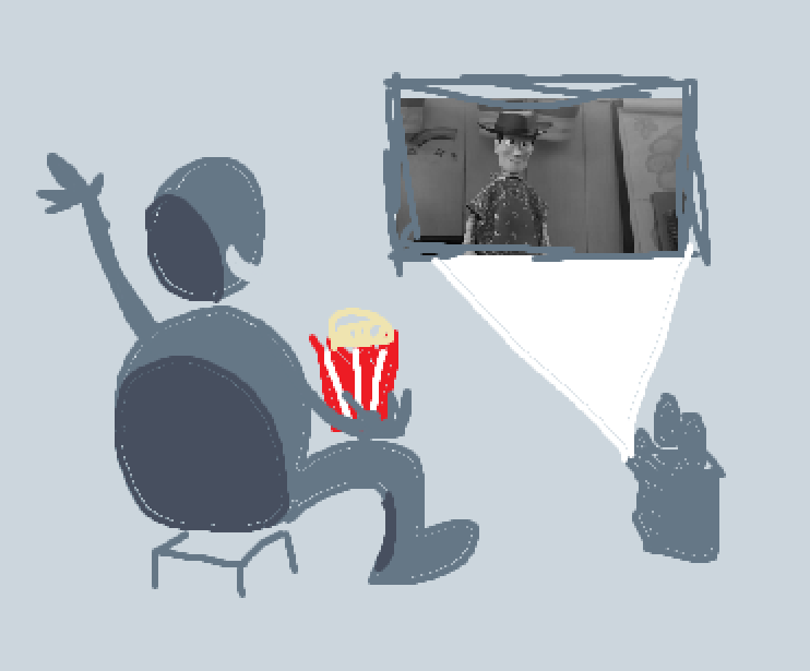 callu342's tweet image. RT @deltaruneleaks: PICTURED: Me watching Toy story five (5) trailer