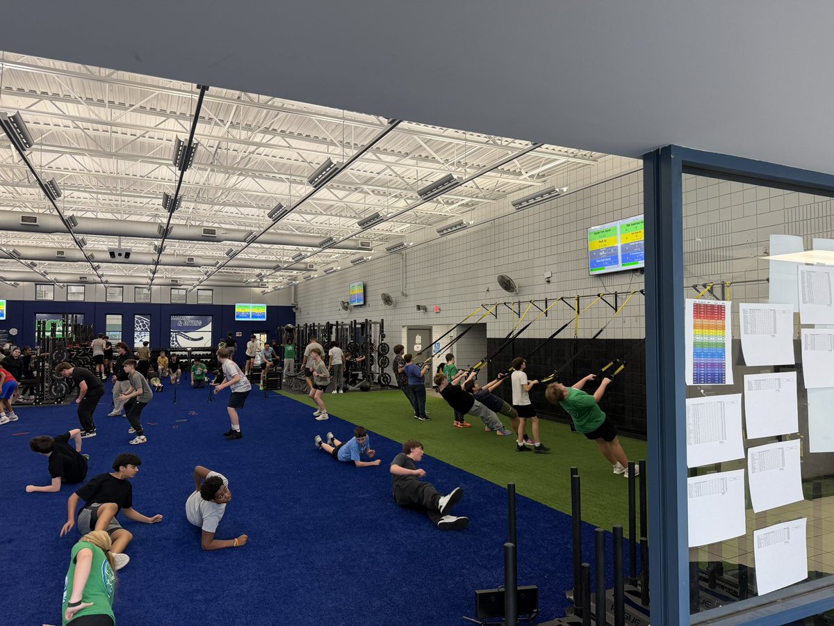 Coach_Higgins68's tweet photo. 100 strong on Fast Friday with our incoming 7th/8th grade student-athletes! 🐆💨 https://t.co/KrGd9tSEdF