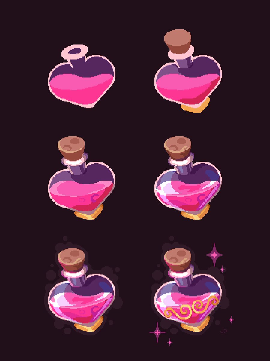 Love potion steps ✨
#pixelart
