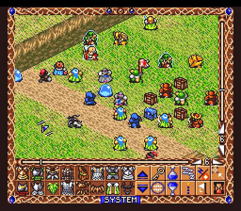 sakayu_sfc's tweet image. "Hiouden" on SNES turned 32!☠️
「緋王伝 魔物達との誓い」は1994/2/11の発売でした🐺

魔物軍団を率いて共に戦うRTS、元々はPC-98のゲームでした。4匹1組の部隊を作ってマップの仕掛けも解きながら進軍しよう。交戦時はわちゃわちゃと忙しい😅
#スーパーファミコン #retrogame