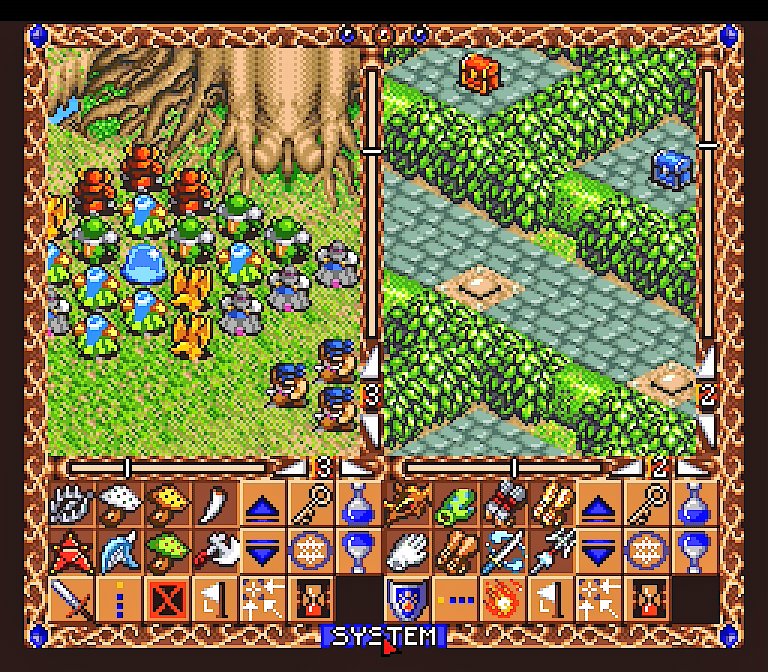 sakayu_sfc's tweet image. "Hiouden" on SNES turned 32!☠️
「緋王伝 魔物達との誓い」は1994/2/11の発売でした🐺

魔物軍団を率いて共に戦うRTS、元々はPC-98のゲームでした。4匹1組の部隊を作ってマップの仕掛けも解きながら進軍しよう。交戦時はわちゃわちゃと忙しい😅
#スーパーファミコン #retrogame