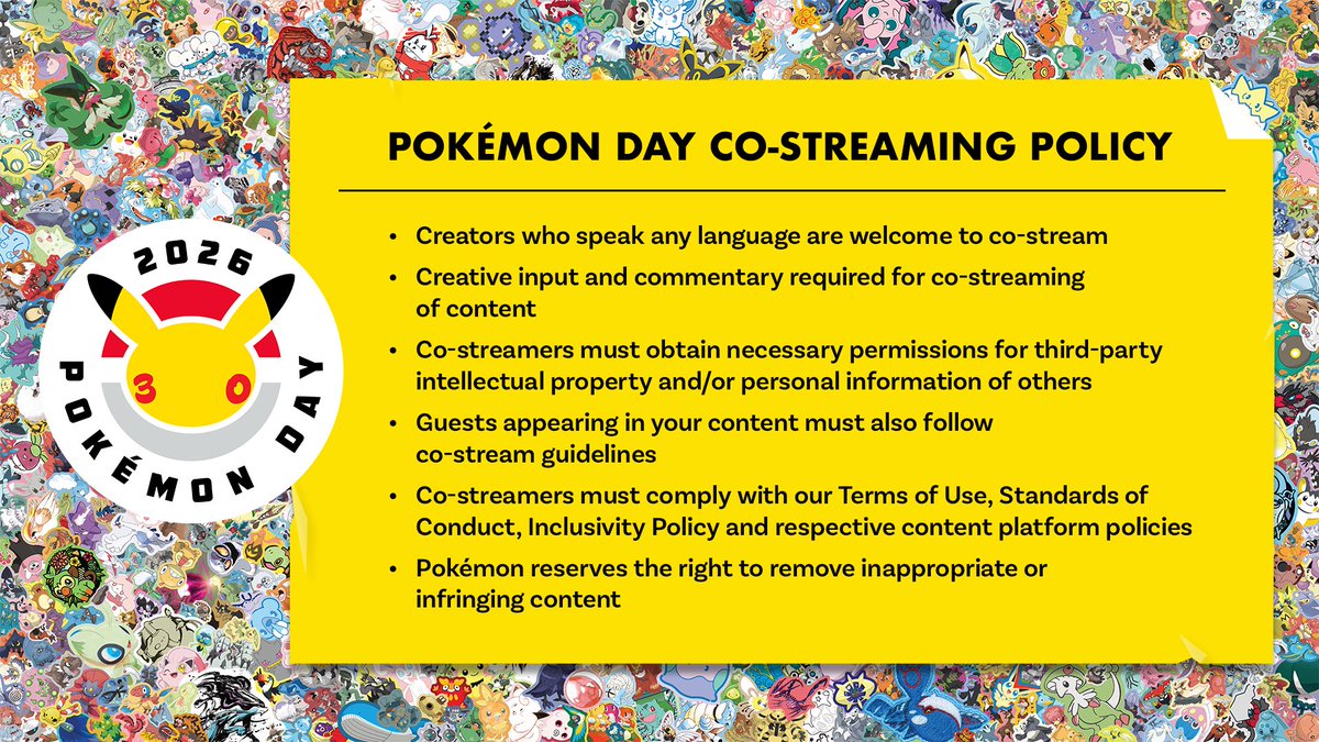 Celebrate this coming #PokemonDay with your community and catch all the exciting news together!

Learn more: pkmn.news/costreamingpok…
