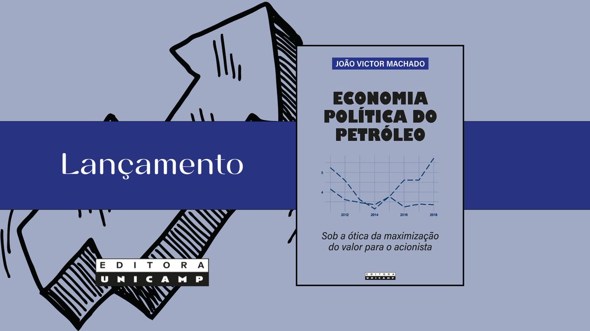 A Editora da Unicamp acaba de lançar “Economia política do petróleo”, de João Victor Machado. A obra analisa a lógica de maximização do valor para o acionista na indústria petrolífera ao longo dos anos 2010. Conheça em: encurtador.com.br/rOcx