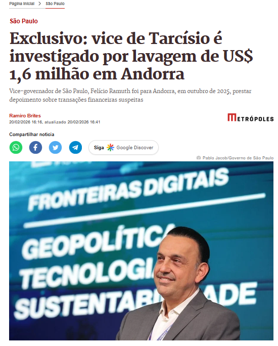 Corre aqui, Tarcísio kkkk